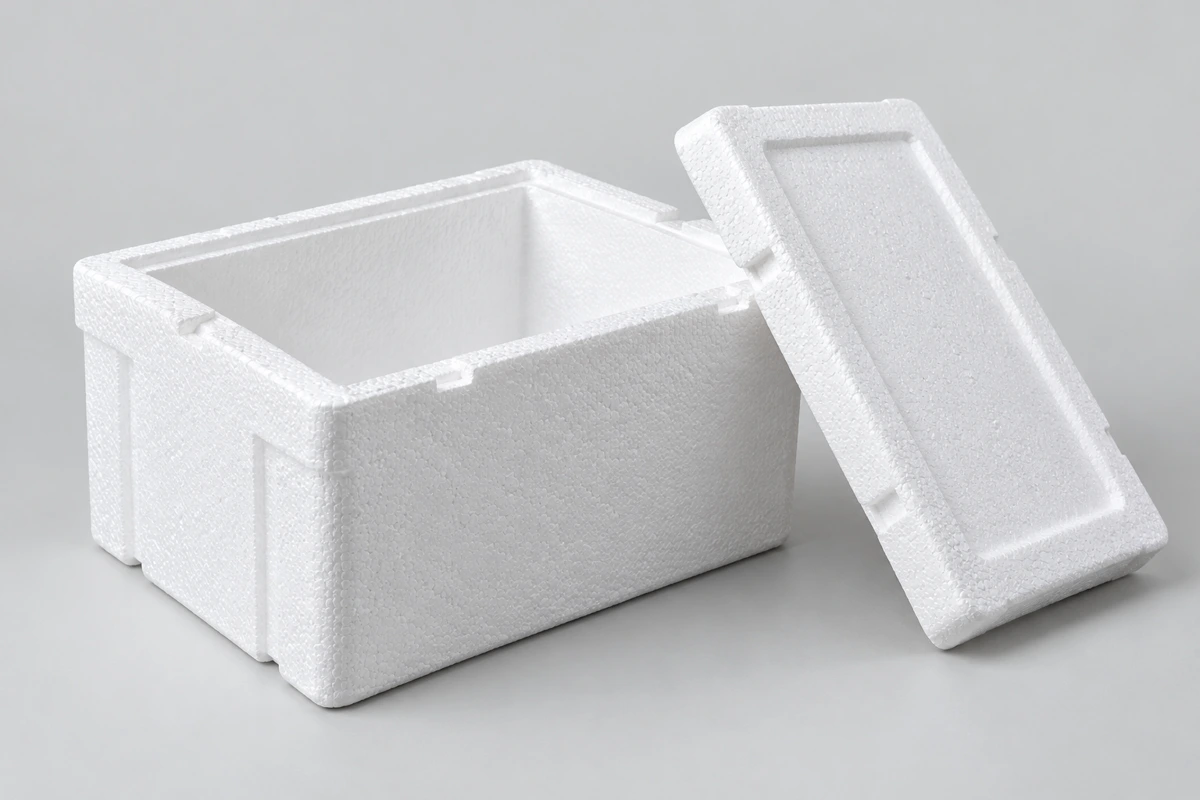 Illustrative molded EPS packaging box