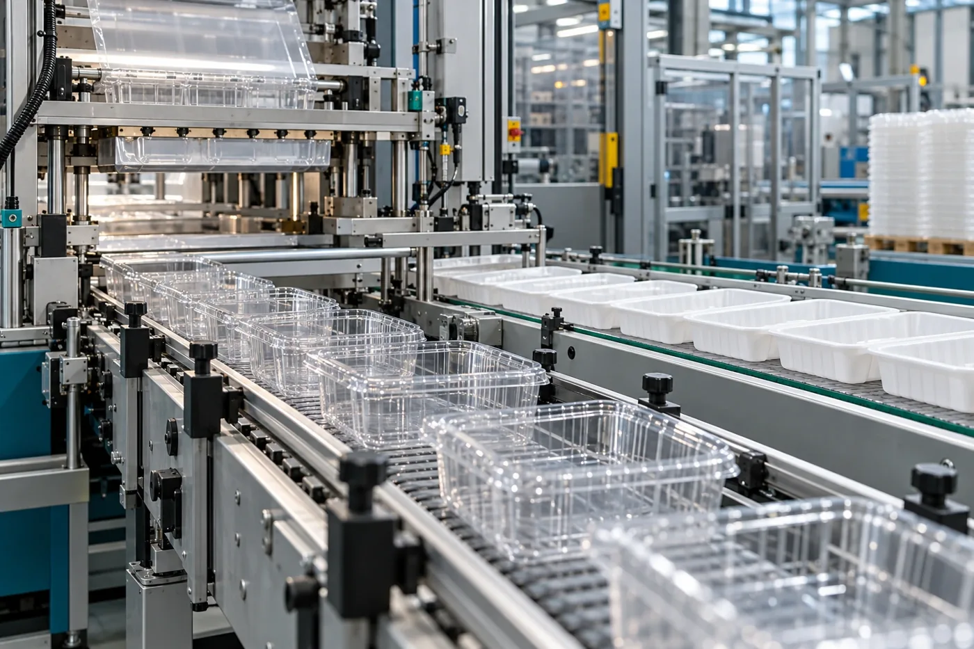 Illustrative packaging production line