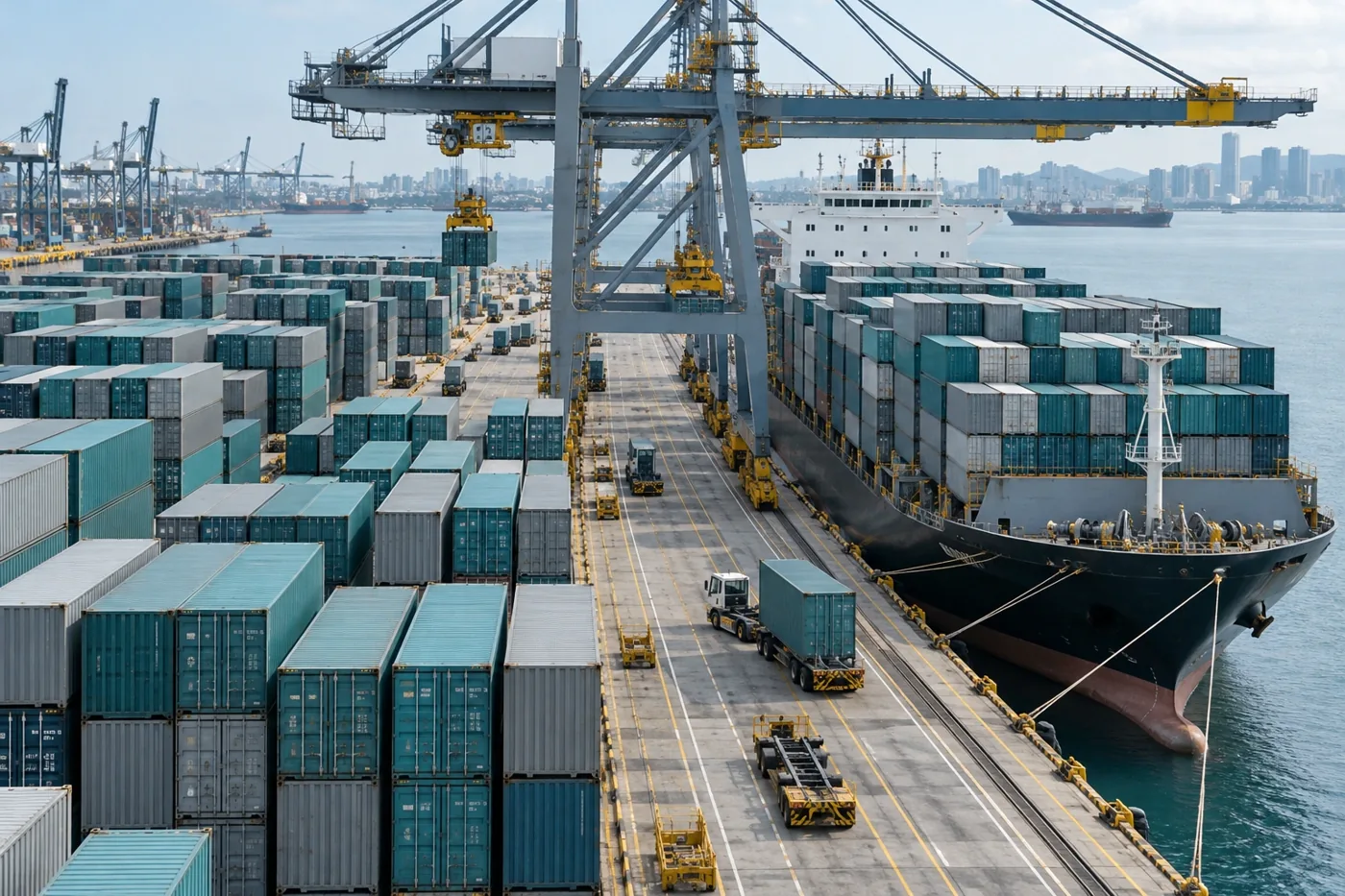 Illustrative international container terminal