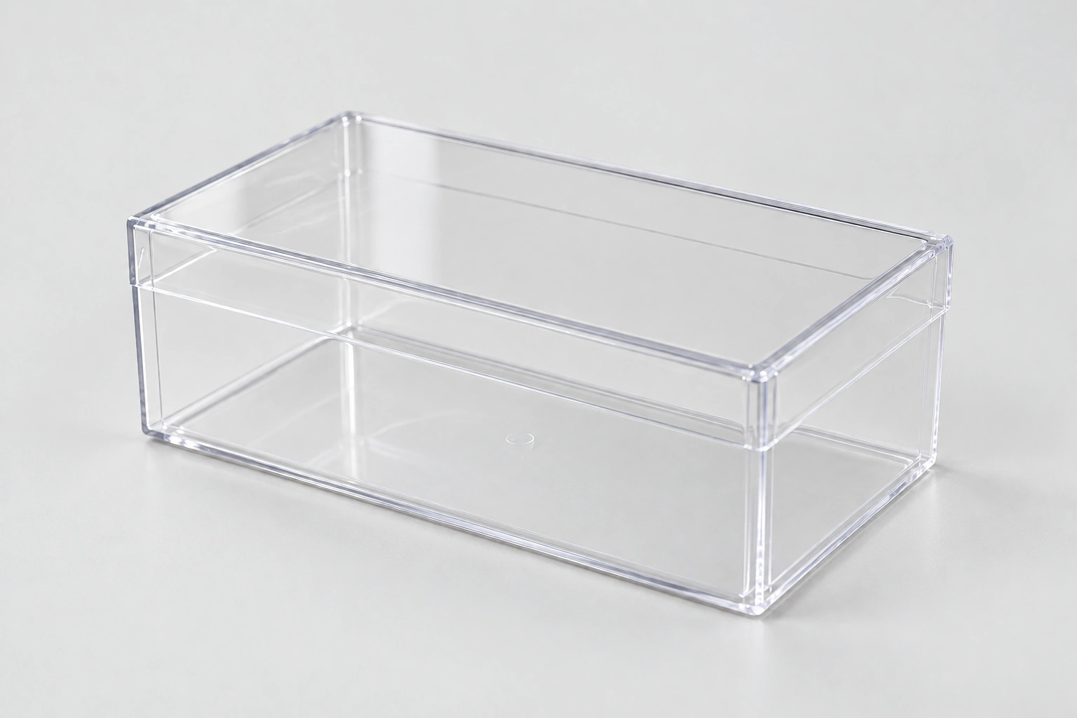 Illustrative clear rigid packaging box