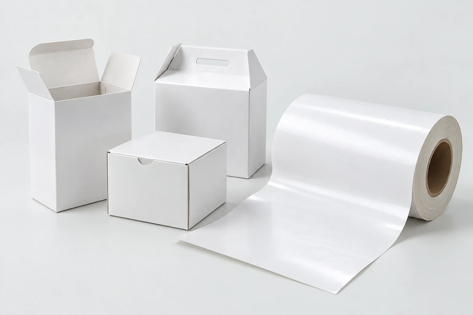 Illustrative coated paper and board made using suitable polyethylene grades