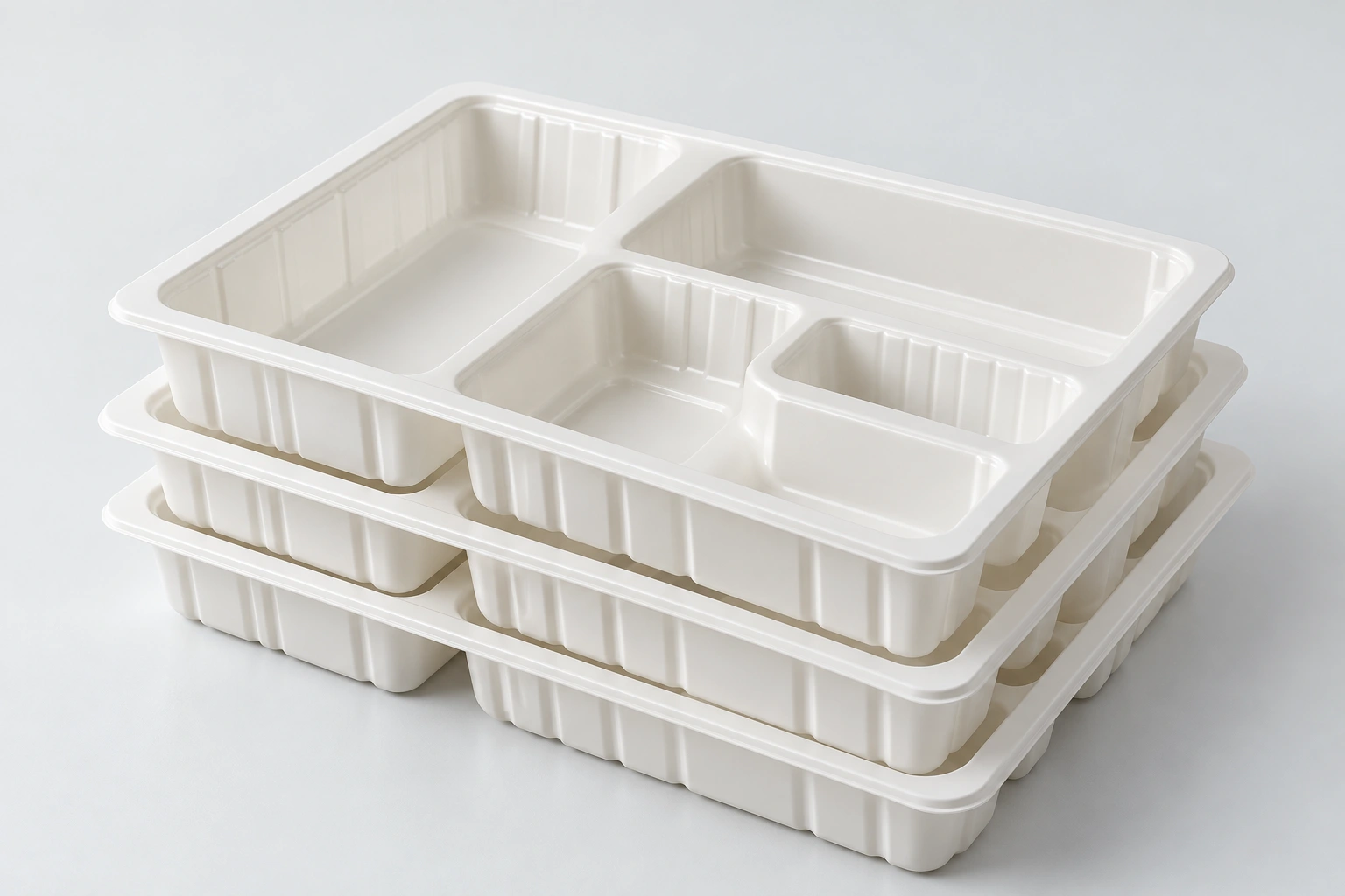 Illustrative thermoformed packaging for suitable polypropylene grades